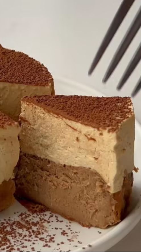 Basque Cheesecake with Coffee Mousse