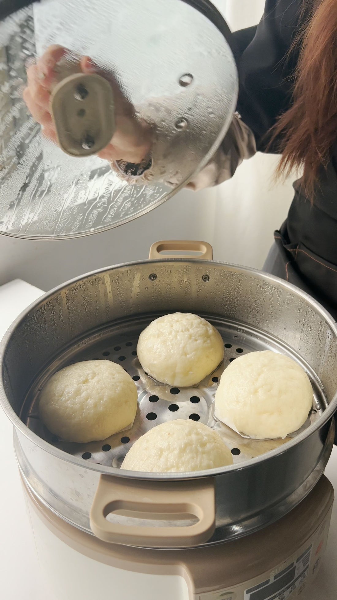 Red Bean Paste Steamed Buns