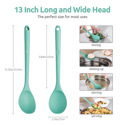 13.3" High Heat Resistant Solid Cooking Spoon