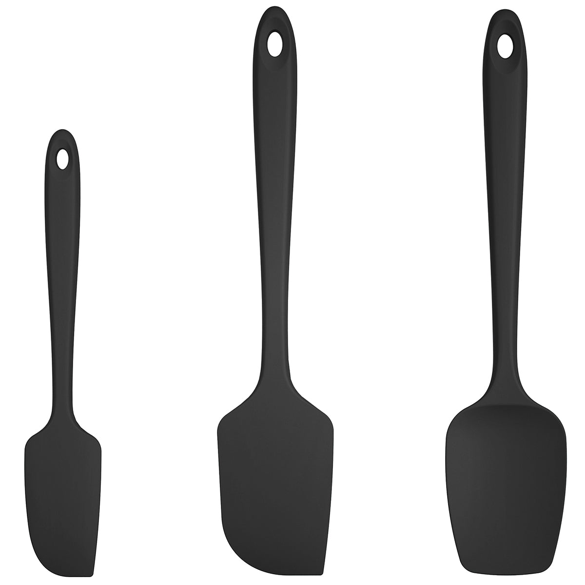 High Heat Resistant Silicone Spatula Set of 3