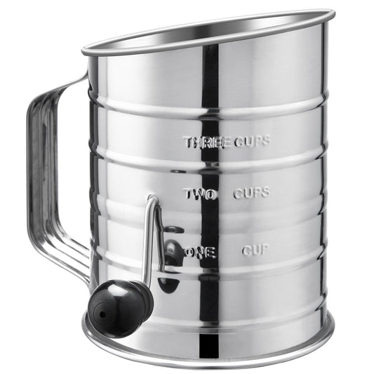18/8 Stainless Steel 3 Cup Flour Sifter