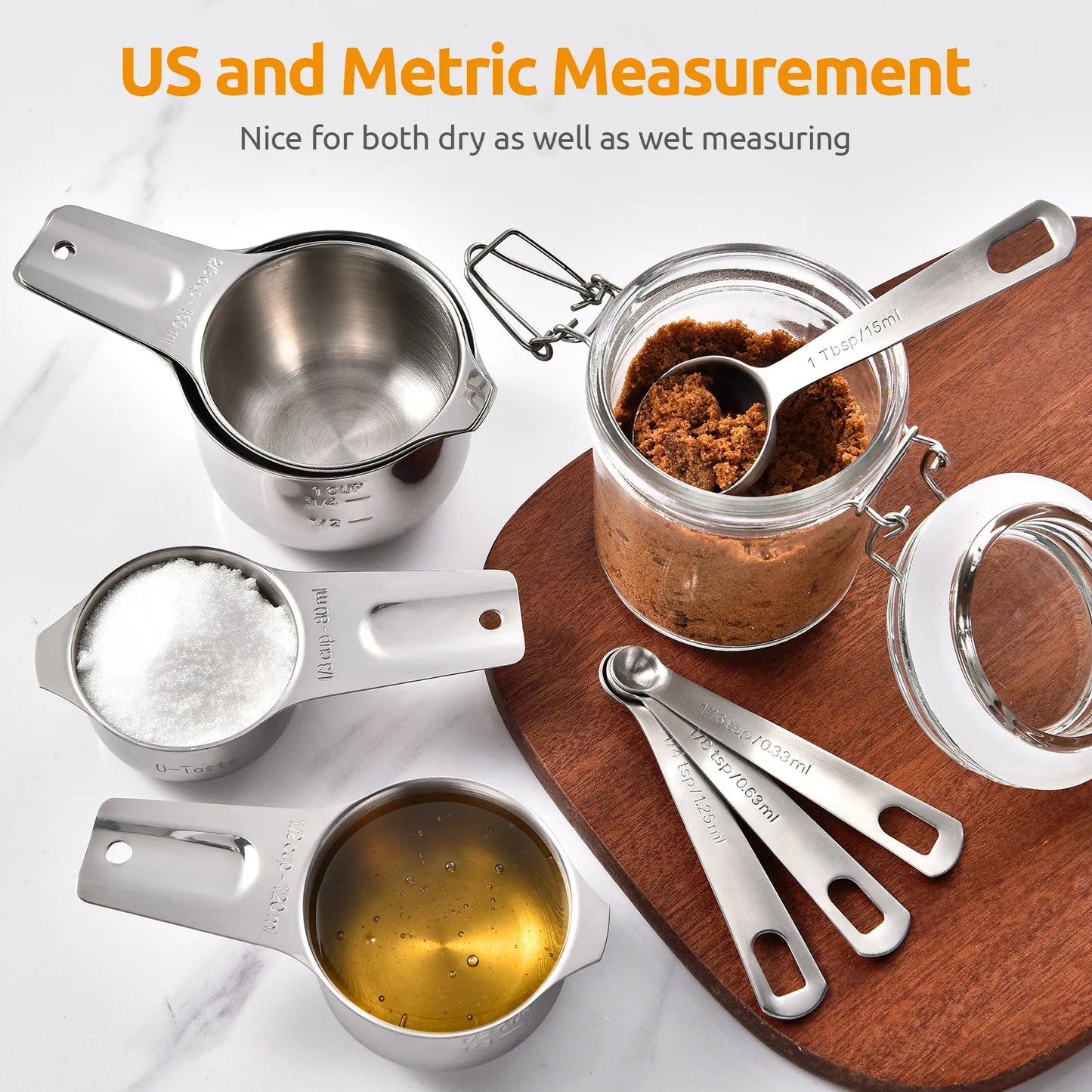 Measuring Cups and Spoons Set | U-Taste