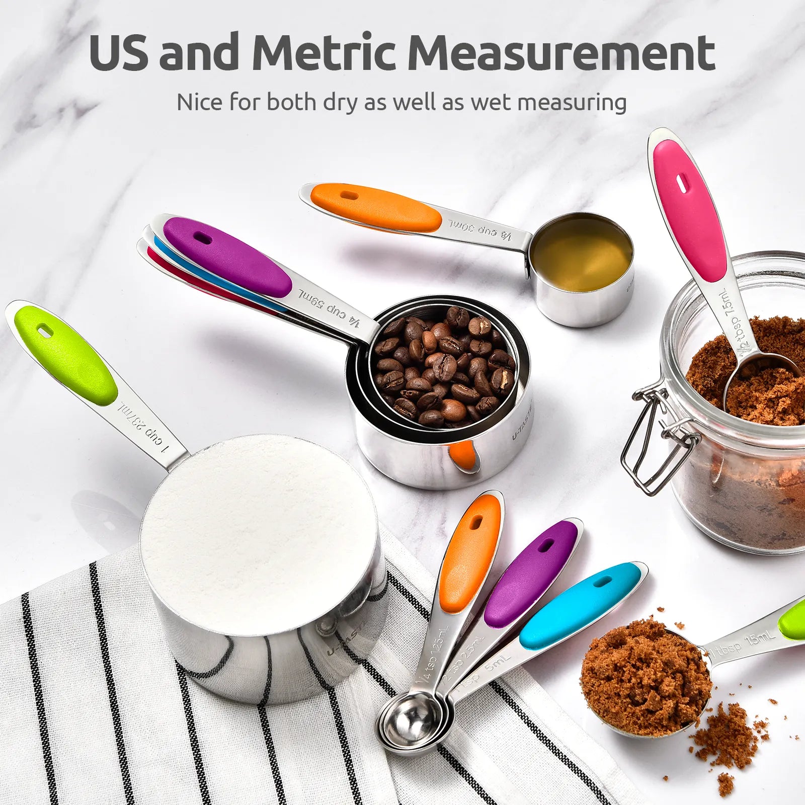 Measuring Cups and Spoons Set | U-Taste